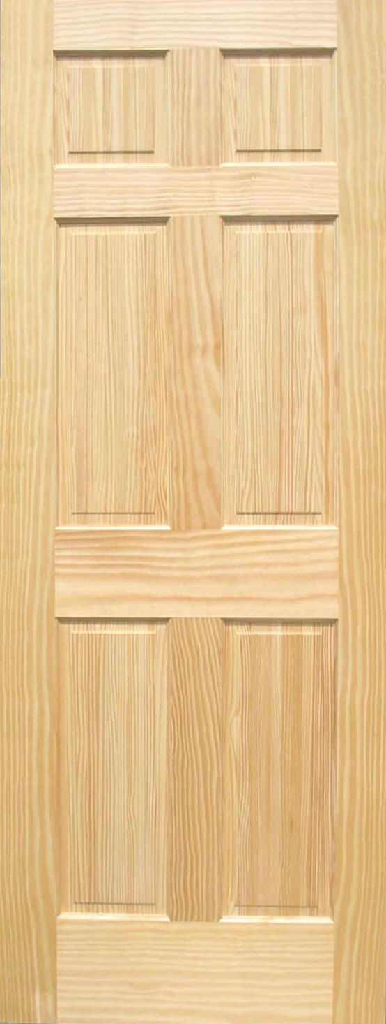 Pine 6-Panel Wood Interior Doors | Homestead Doors